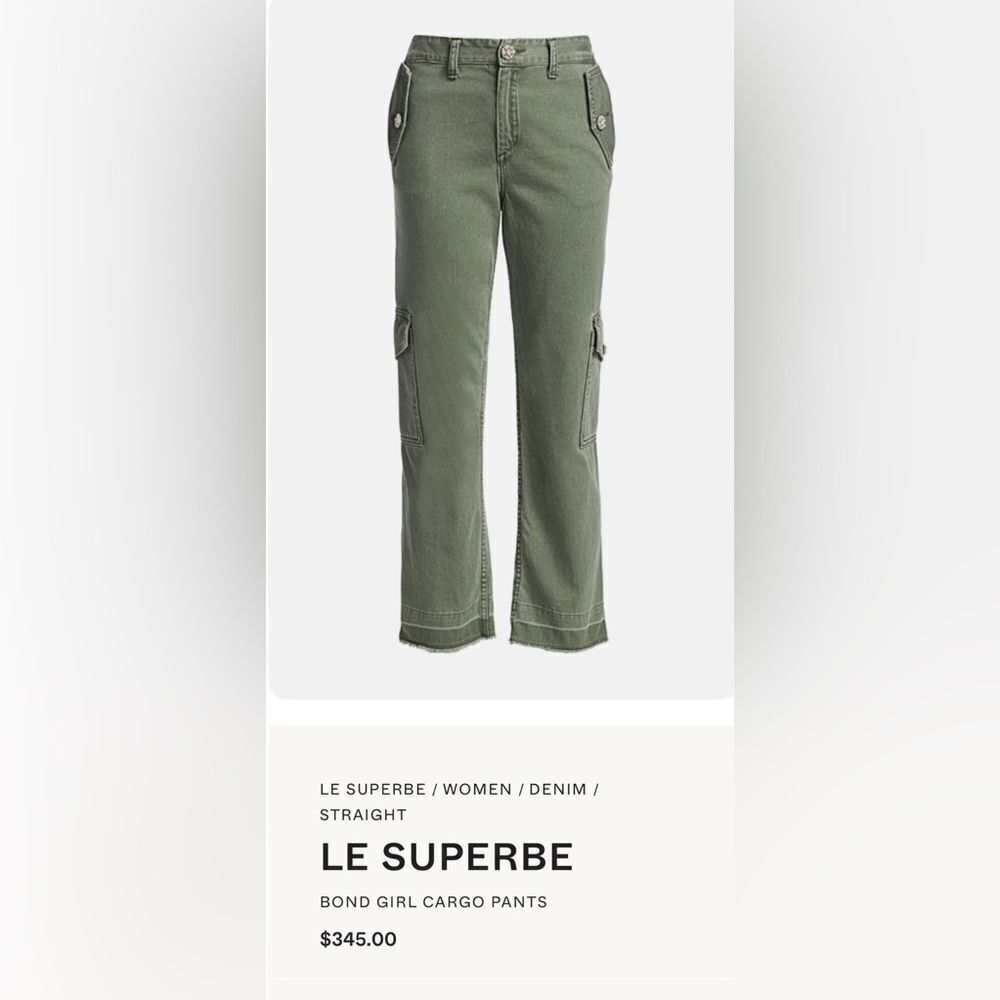 Le Superbe Bond Girl Cargo Pants with crystal button’s. 8 - Picture 10 of 10